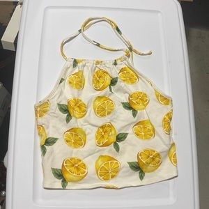 Lemon halter top